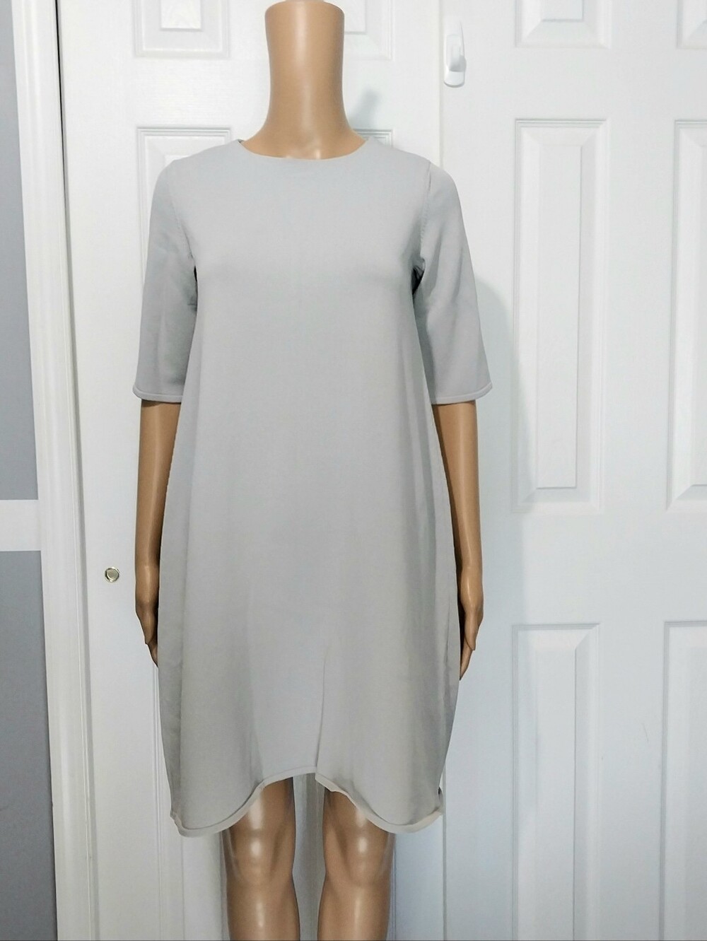 MM6 Maison Margiela Crewneck Mininalist Shift Dress, Size S